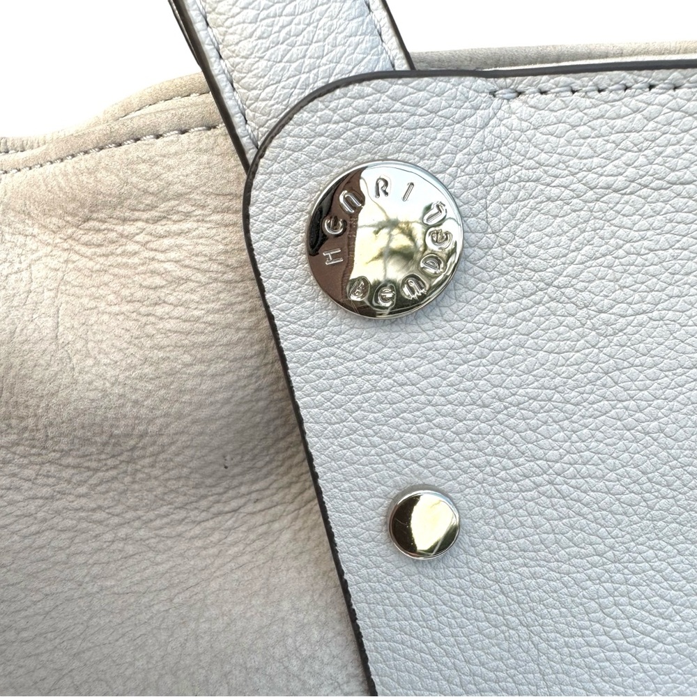Henri Bendel Cooper Shoulder Bag Nubuck Leather Tote - Picture 15 of 17
